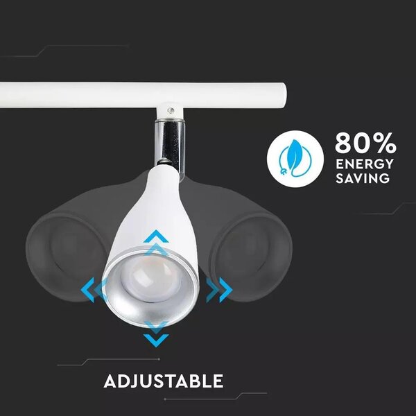 V-TAC 13.5W fehér mennyezeti LED lámpa meleg fehér - SKU 8270