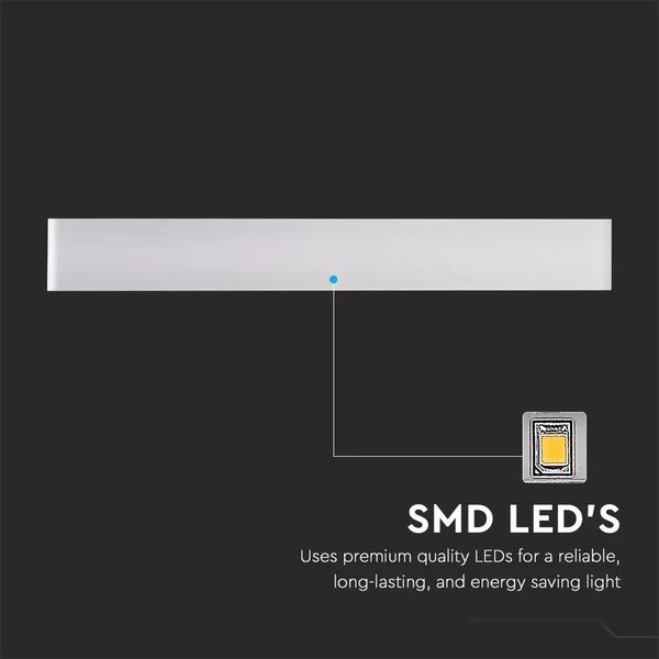 V-TAC 20W beltéri fali LED lámpa meleg fehér - SKU 8535