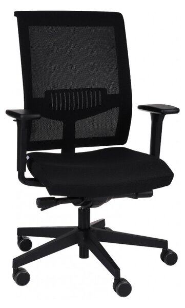 GRO-Level BS Black modern irodai forgószék hálós háttámlával