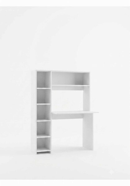 Íróasztal, fehér, 107 cm