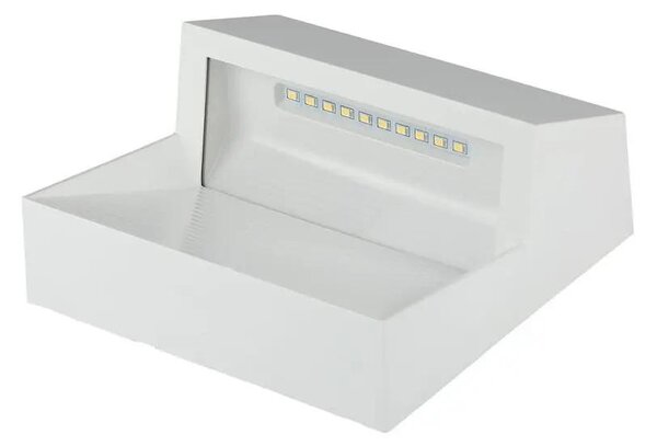 V-TAC 3W fehér LED lépcsővilágítás, szögletes, IP65, meleg fehér - SKU 1402