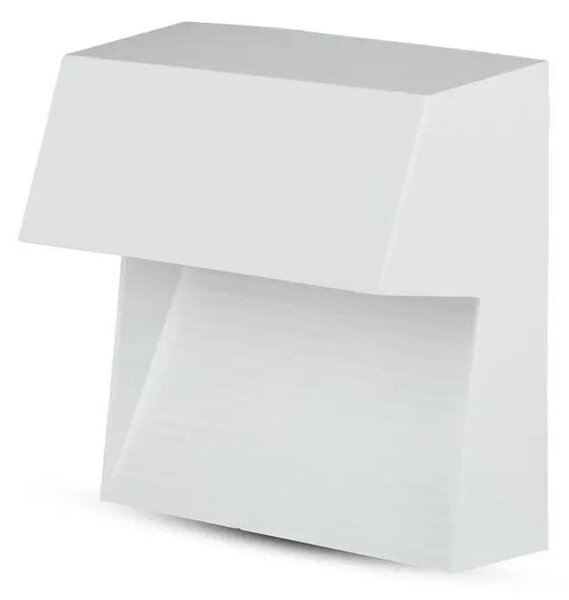 V-TAC 3W fehér LED lépcsővilágítás, szögletes, IP65, meleg fehér - SKU 1402