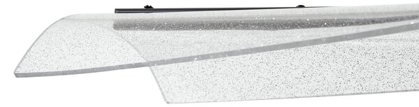 Lucande LED lógó világítás Vellia, fekete, hossza 112 cm, CCT, Fekete, Nappali / Étkező, fém, Modern