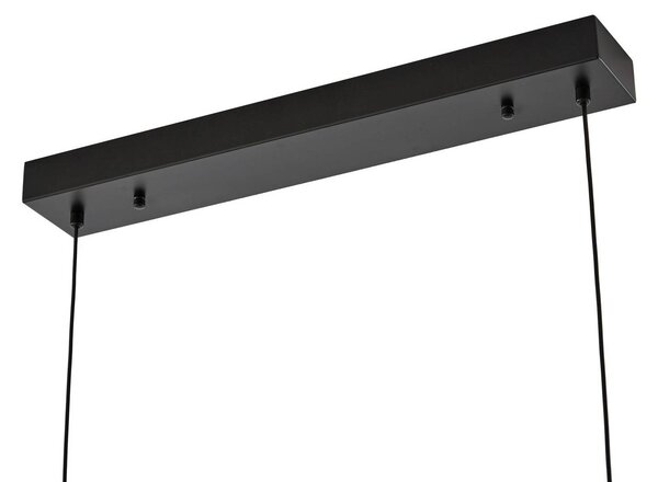 Lucande LED lógó világítás Vellia, fekete, hossza 112 cm, CCT, Fekete, Nappali / Étkező, fém, Modern