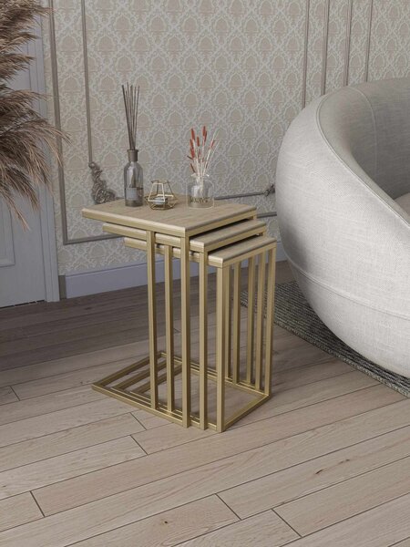Mira - Gold, Travertine