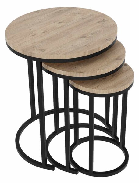 Milas 3 - Black, Walnut