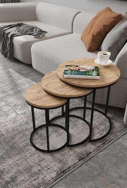 Milas 3 - Black, Walnut