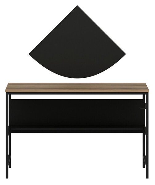 Greta íróasztal, fekete, 120 cm – TR506MNR3342