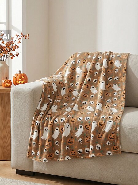 Sinsay - Takaró halloween mintával - többszínű