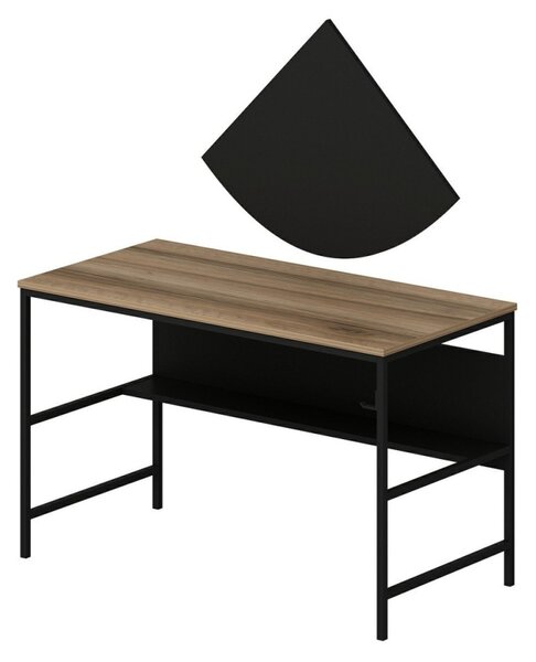 Greta íróasztal, fekete, 120 cm – TR506MNR3342