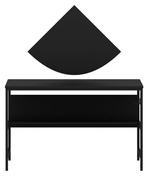 Greta íróasztal, fekete, 120 cm – TR506MNR3346