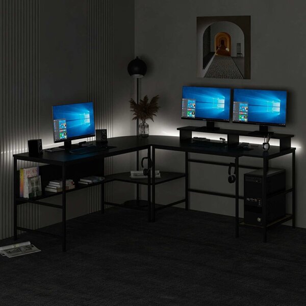 Greta gamer íróasztal, 180 cm – TR506MNR3352