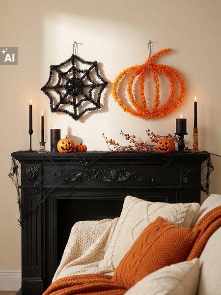 Sinsay - Fali dekoráció Halloween mintával 2 pack - többszínű