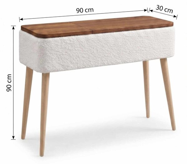 Sole komód, fehér, 90 cm