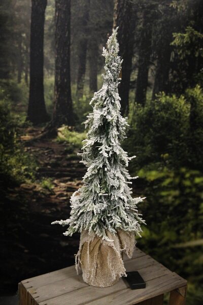 Karácsonyfa jutával és LED világítással 110cm