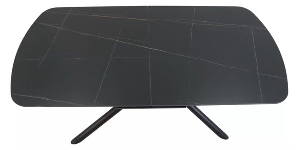 Vector bővíthető étkezőasztal fekete 160-200cm