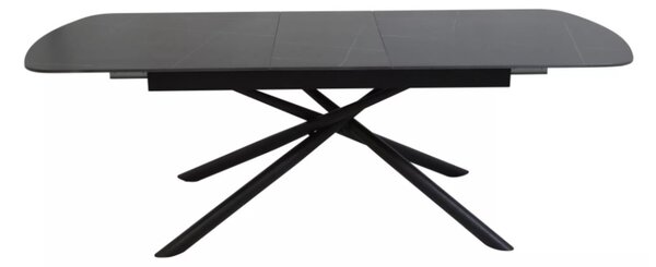 Vector bővíthető étkezőasztal fekete 160-200cm