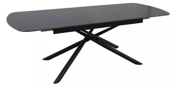 Vector bővíthető étkezőasztal fekete 160-200cm