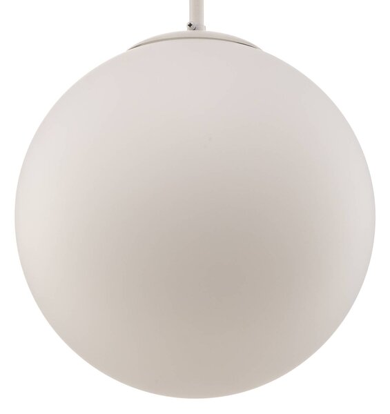 ALDEX Dione függő világítás, 1 izzós, fehér, 30 cm, dimmelhető, Fehér / opál, Nappali / Étkező, Üveg, Modern