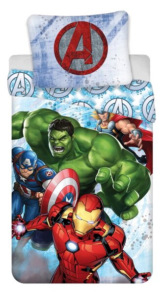 Avengers Heroes pamut gyerek ágyneműhuzat, 140 x 200 cm - Jerry Fabrics