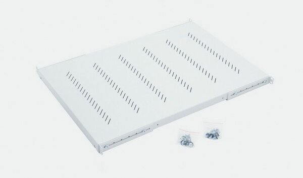 Keline 19“ 750mm perforált polc, 1U, terhelhetősége 80kg