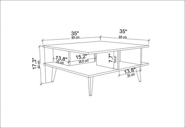 Akya Coffee Table - White
