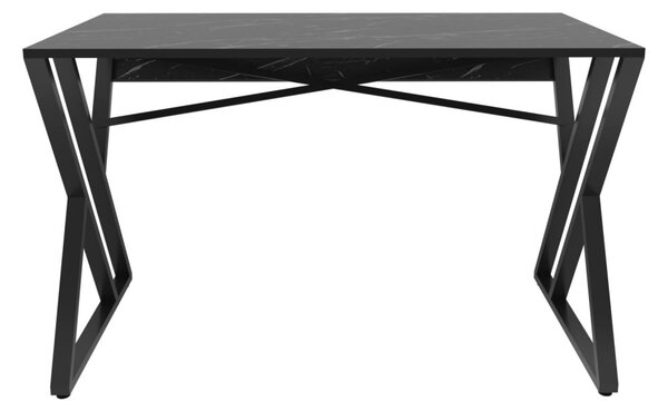 Gyza íróasztal, fekete, 120 cm