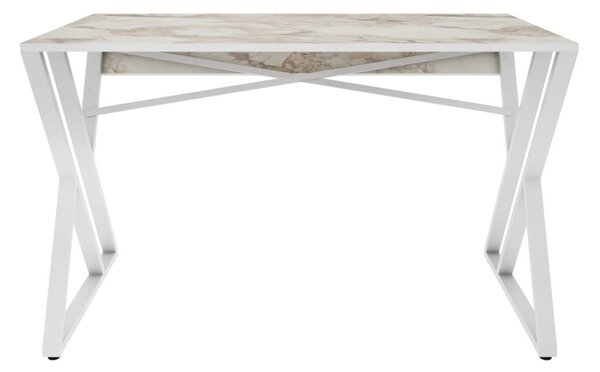 Gyza íróasztal, fehér, 120 cm
