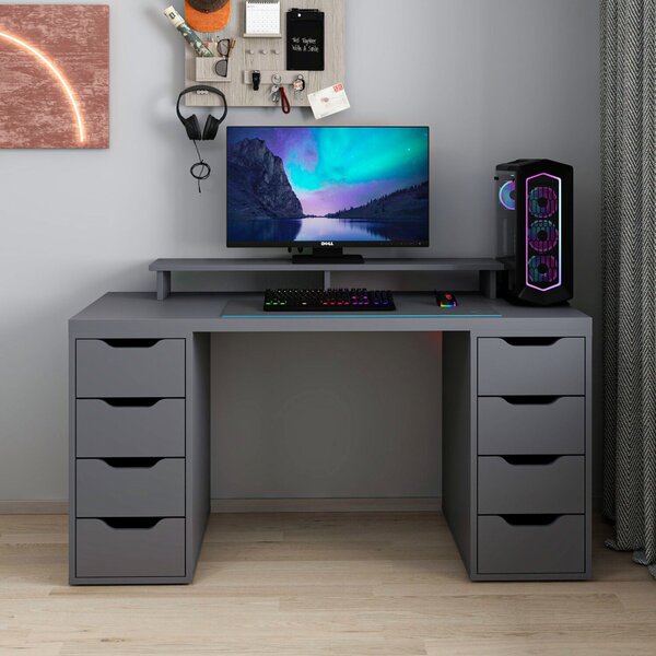 Alen íróasztal, antracit, 150 cm – TR506MNR3865