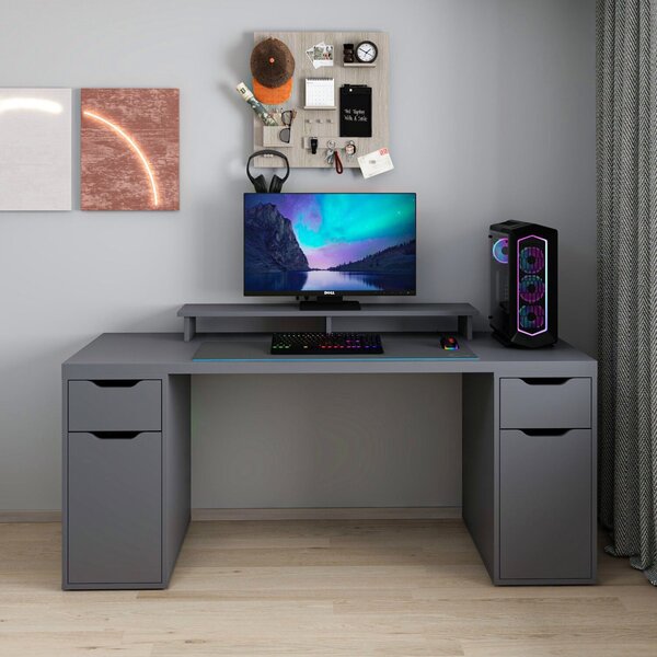 Alen íróasztal, antracit, 180 cm – TR506MNR3867