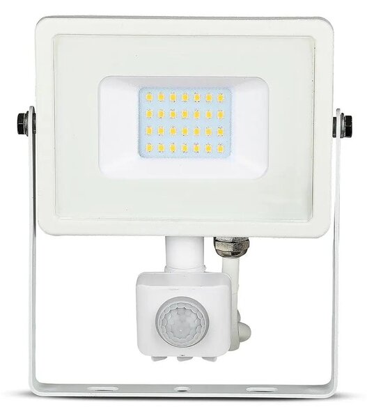 V-TAC mozgásérzékelős LED reflektor 20W meleg fehér Samsung chip - SKU 448
