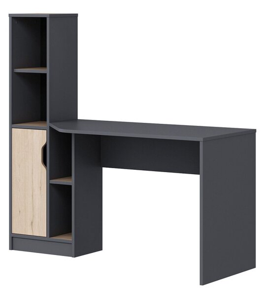 Viora íróasztal, antracit-dió, 150 cm