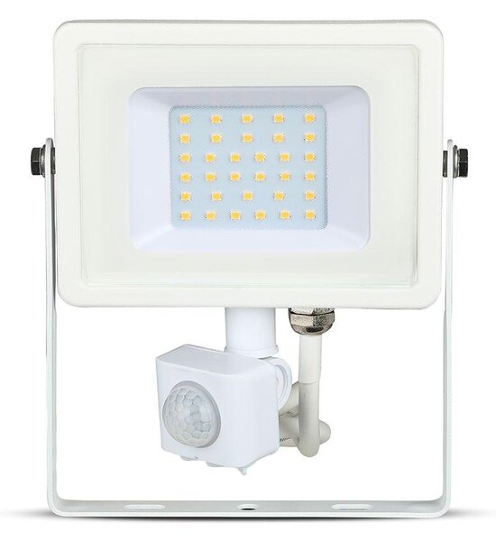 V-TAC mozgásérzékelős LED reflektor 30W meleg fehér Samsung chip - SKU 457