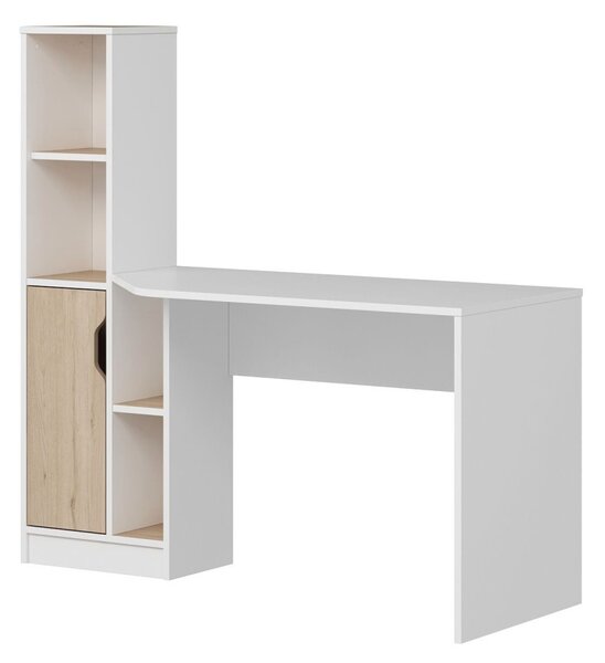 Viora íróasztal, fehér-dió, 150 cm