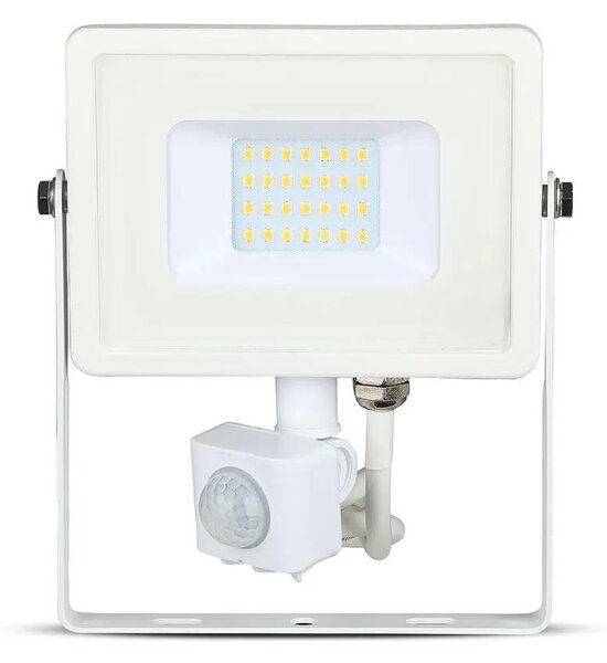 V-TAC mozgásérzékelős LED reflektor 20W meleg fehér Samsung chip - SKU 448