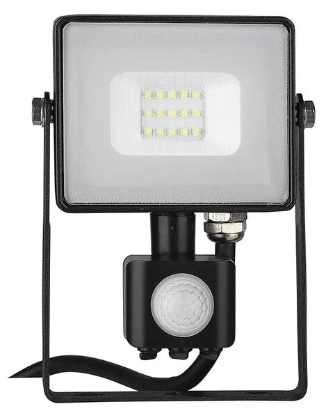 V-TAC mozgásérzékelős LED reflektor 10W meleg fehér Samsung chip - SKU 436