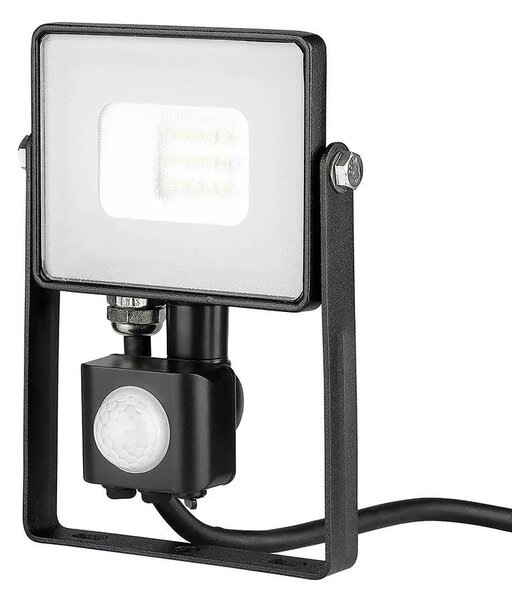 V-TAC mozgásérzékelős LED reflektor 10W meleg fehér Samsung chip - SKU 436