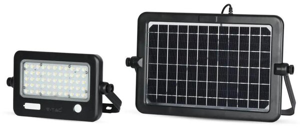 V-TAC napelemes mozgásérzékelős LED reflektor 10W természetes fehér 110 Lm/W - SKU 8674
