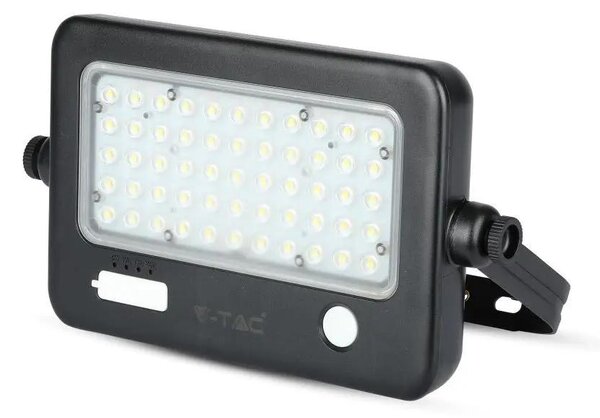 V-TAC napelemes mozgásérzékelős LED reflektor 10W természetes fehér 110 Lm/W - SKU 8674