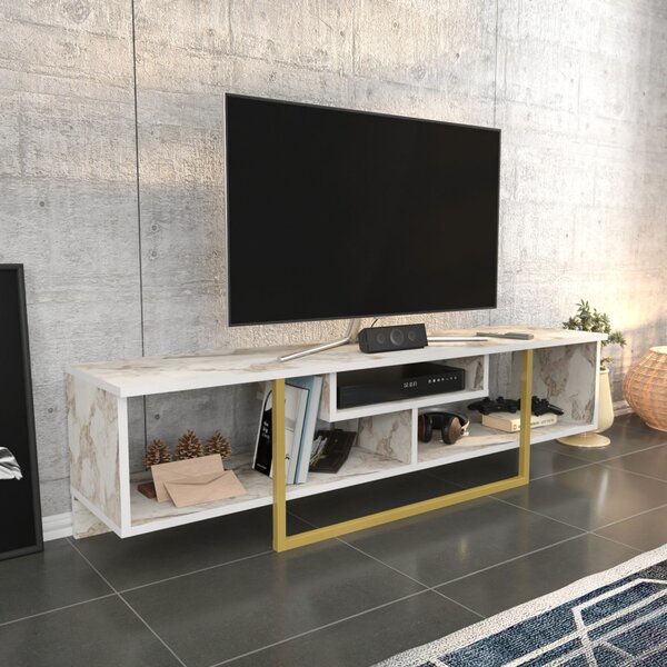Asal TV-állvány, arany, 150 cm