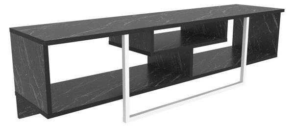 Asal TV-állvány, fekete-fehér, 150 cm
