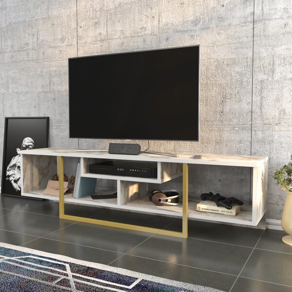 Asal TV-állvány, arany, 150 cm