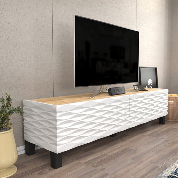 Lerze TV-állvány, fehér, 149,2 cm – TR322RTC2146