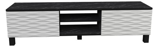 Lukas TV-állvány, fekete-fehér, 150 cm