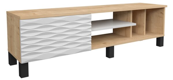 Olyo TV-állvány, fehér, 140 cm