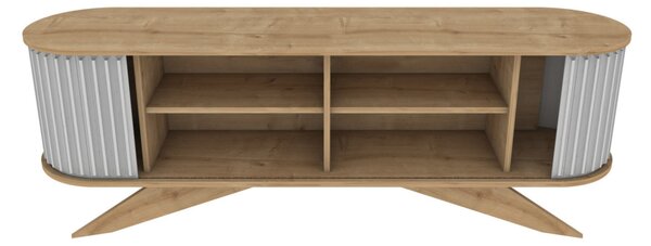 Stor TV-állvány, fehér, 180 cm