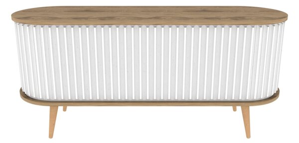 Stor TV-állvány, oud tölgy-fehér, 140 cm