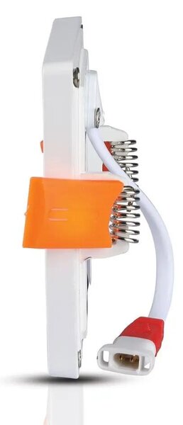 V-TAC süllyeszthető mennyezeti szögletes LED panel vékony kerettel 8W meleg fehér - SKU 4943