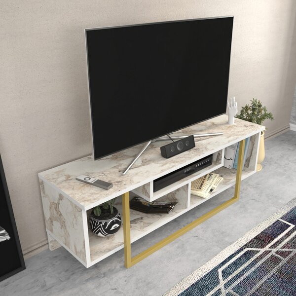Asal TV-állvány, arany, 120 cm
