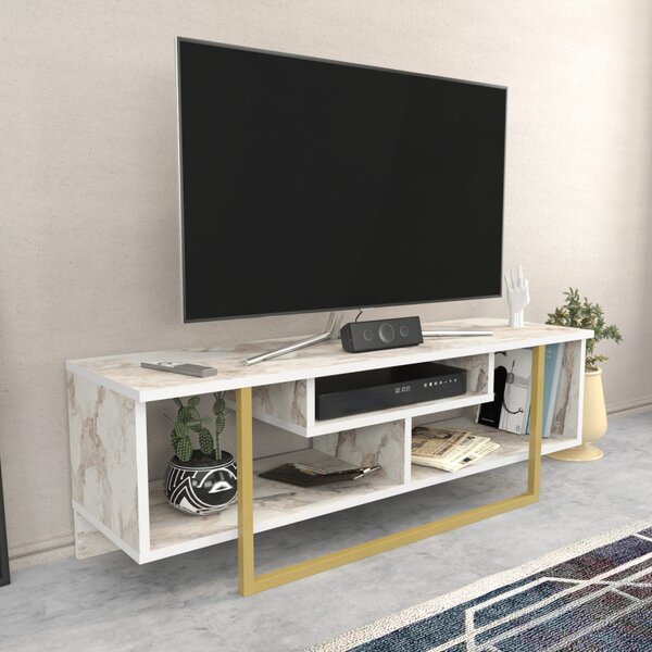 Asal TV-állvány, arany, 120 cm